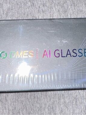 DMES AI Glasses - Silver Holographic Packaging